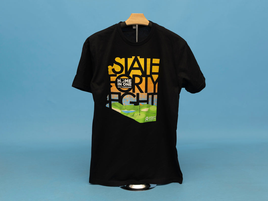 AHS Home in One Golf Tournament/ State 48 Collab Shirt- Black