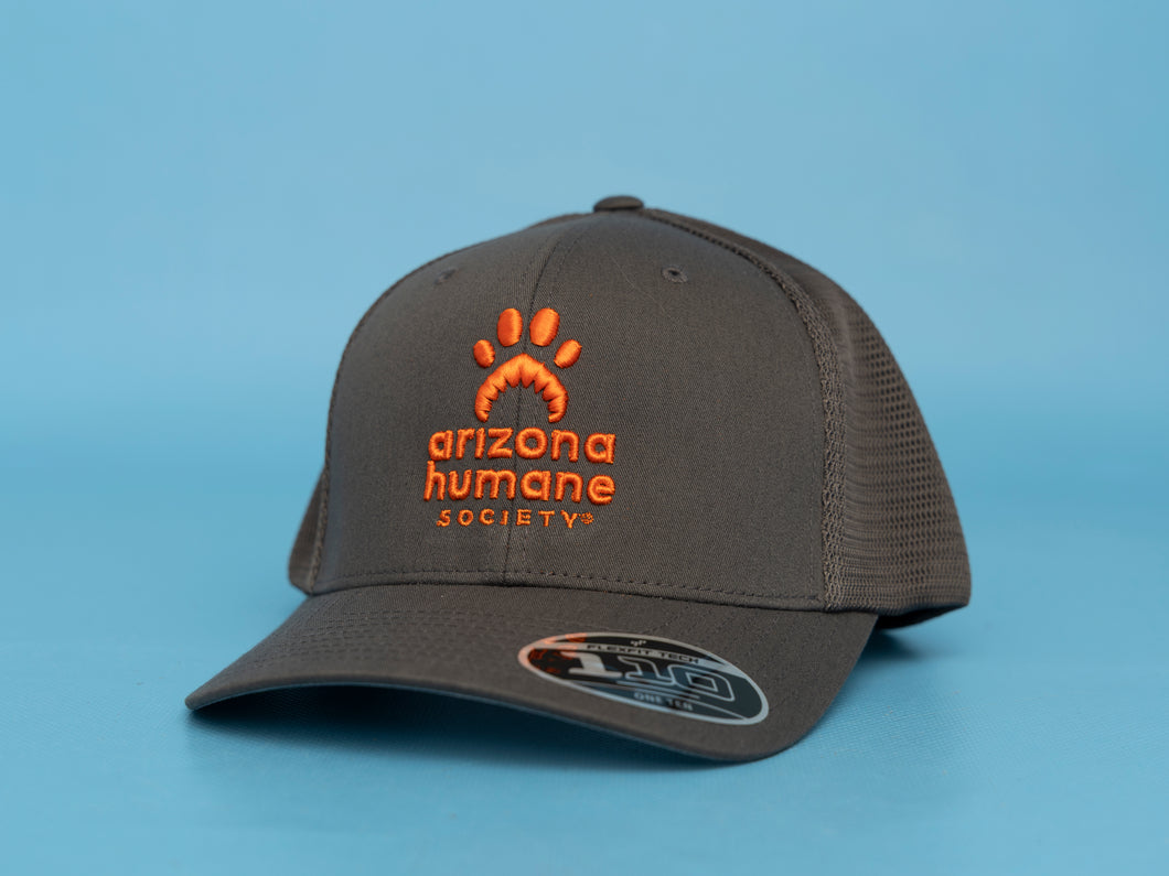 AHS Puff Embroidered Hat- Grey/ Orange